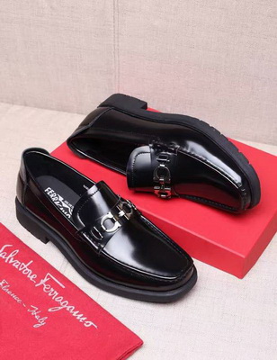 Salvatore Ferragamo Business Men Shoes--034